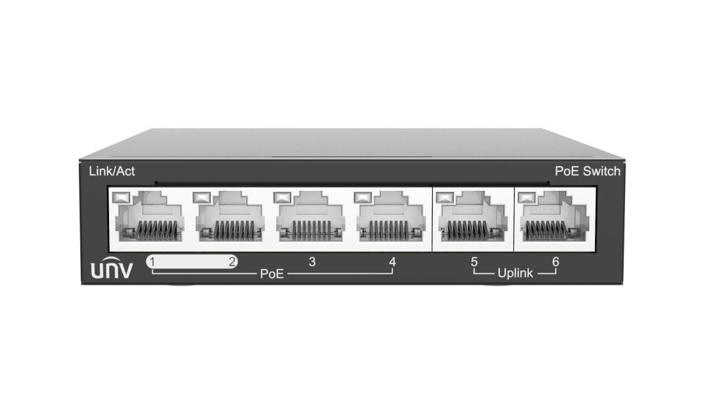 Switch Ethernet no administrado (PoE) NSW2020-6T-POE-IN Uniview